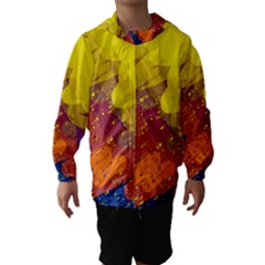 Colorful Abstract Pattern Hooded Wind Breaker (kids) by Valentinaart