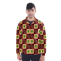 Squares And Rectangles Pattern                                                                                          Wind Breaker (men) by LalyLauraFLM