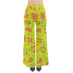 Yellow And Orange Pattern Pants by Valentinaart