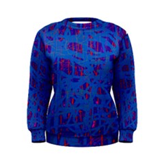 Deep Blue Pattern Women s Sweatshirt by Valentinaart