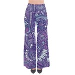 Purple Hippie Flowers Pattern, zz0102, Pants