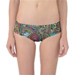 Colorful Hippie Flowers Pattern, zz0103 Classic Bikini Bottoms