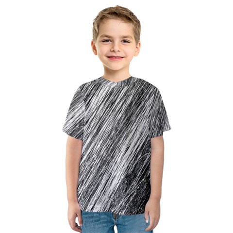 Black And White Decorative Pattern Kid s Sport Mesh Tee by Valentinaart