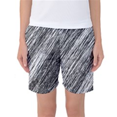Black And White Decorative Pattern Women s Basketball Shorts by Valentinaart