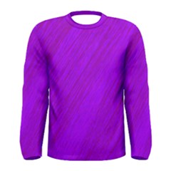 Purple Pattern Men s Long Sleeve Tee by Valentinaart