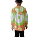 Green and orange design Hooded Wind Breaker (Kids) View2