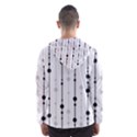 Black and white elegant pattern Hooded Wind Breaker (Men) View2