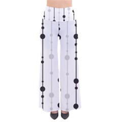 Black And White Elegant Pattern Pants by Valentinaart