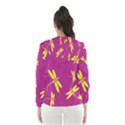 Purple and yellow dragonflies pattern Hooded Wind Breaker (Women) View2