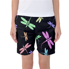 Pastel Dragonflies Women s Basketball Shorts by Valentinaart