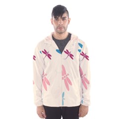 Pastel Dragonflies  Hooded Wind Breaker (men) by Valentinaart