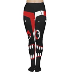 Zombie Face Women s Tights by Valentinaart