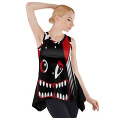 Zombie Face Side Drop Tank Tunic by Valentinaart