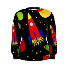 Spaceship Women s Sweatshirt by Valentinaart