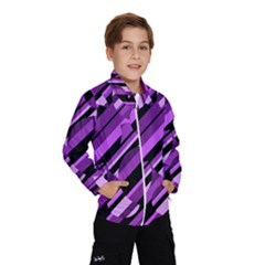 Purple Pattern Wind Breaker (kids) by Valentinaart