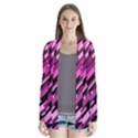 Magenta pattern Drape Collar Cardigan View1