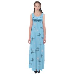 Blue Retro Maxi Dress by tjustleft