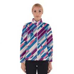 Blue And Pink Pattern Winterwear by Valentinaart
