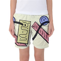 Decorative Abstraction Women s Basketball Shorts by Valentinaart
