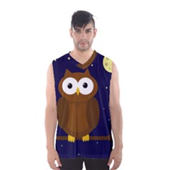 Cute Owl Men s Basketball Tank Top by Valentinaart