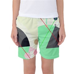 Decorative Abstract Design Women s Basketball Shorts by Valentinaart