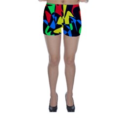 Colorful Abstraction Skinny Shorts by Valentinaart