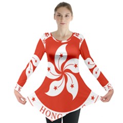 Emblem Of Hong Kong  Long Sleeve Tunic  by abbeyz71