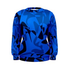 Blue Pattern Women s Sweatshirt by Valentinaart