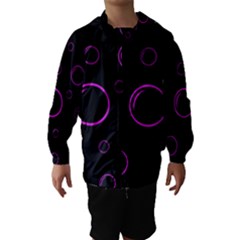 Purple Bubbles  Hooded Wind Breaker (kids) by Valentinaart