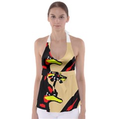 Angry Bird Babydoll Tankini Top by Valentinaart