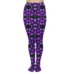 Dots Pattern Purple Women s Tights by BrightVibesDesign