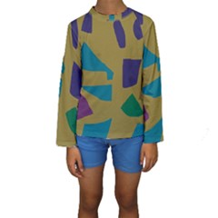 Colorful Abstraction Kid s Long Sleeve Swimwear by Valentinaart