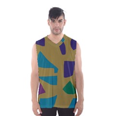 Colorful Abstraction Men s Basketball Tank Top by Valentinaart