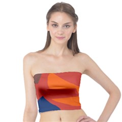 Red Abstraction Tube Top by Valentinaart