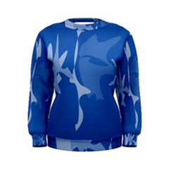 Blue Amoeba Abstraction Women s Sweatshirt by Valentinaart