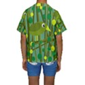 Cute green bird Kid s Short Sleeve Swimwear View2