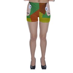 Crazy Girl Skinny Shorts by Valentinaart