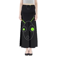 Green Alien Maxi Skirts by Valentinaart