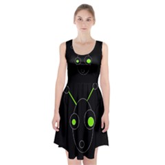Green Alien Racerback Midi Dress by Valentinaart