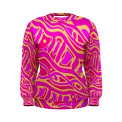 Pink Abstract Art Women s Sweatshirt by Valentinaart