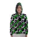 Green playful design Hooded Wind Breaker (Women) View1