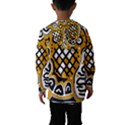 Yellow high art abstraction Hooded Wind Breaker (Kids) View2