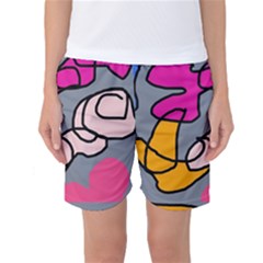 Colorful Abstract Design By Moma Women s Basketball Shorts by Valentinaart