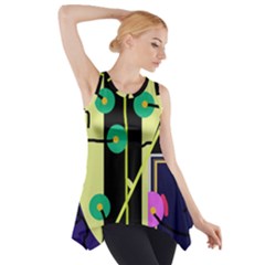 Crazy Abstraction By Moma Side Drop Tank Tunic by Valentinaart