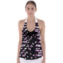 Magenta freedom Babydoll Tankini Top View1