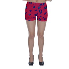Red Neon Skinny Shorts by Valentinaart