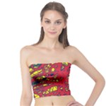 Yellow and red neon design Tube Top