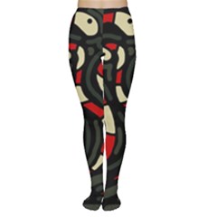 Red Snakes Women s Tights by Valentinaart