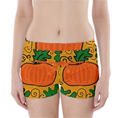 Thanksgiving Pumpkin Boyleg Bikini Wrap Bottoms by Valentinaart