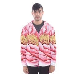 Large Flower Floral Pink Girly Graphic Hooded Wind Breaker (men) by CraftyLittleNodes